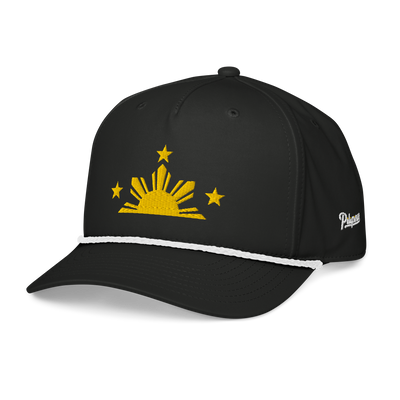 Three Stars & Half-Sun Script Rope Hat