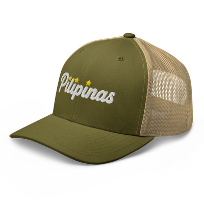 Three-Star Script Trucker Hat