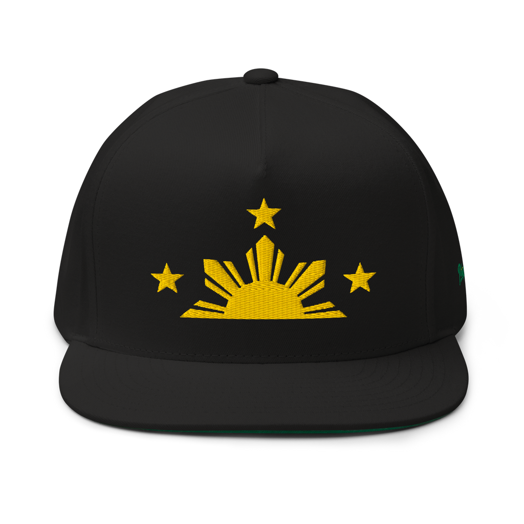 Three Stars & Half-Sun + Script Flat Bill