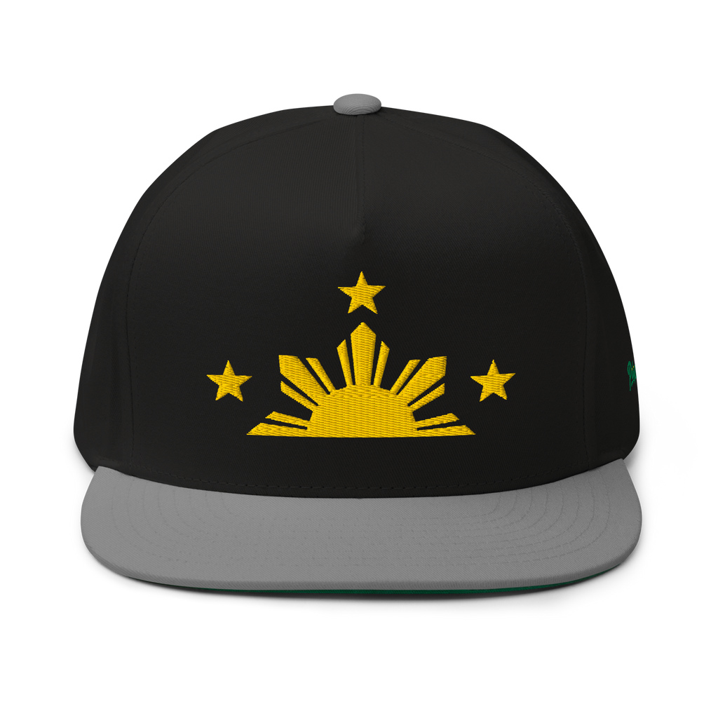 Three Stars & Half-Sun + Script Flat Bill