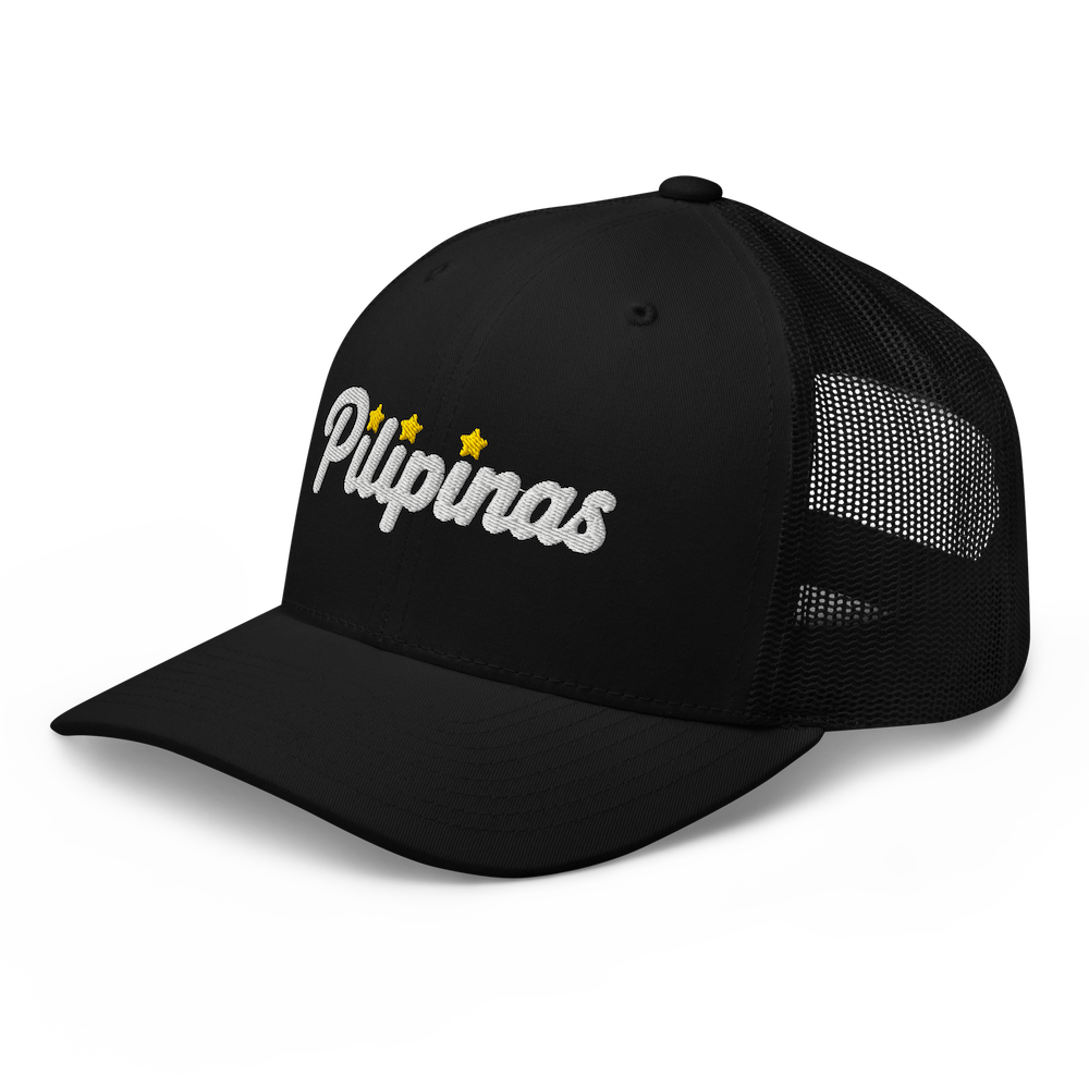 Three-Star Script Trucker Hat