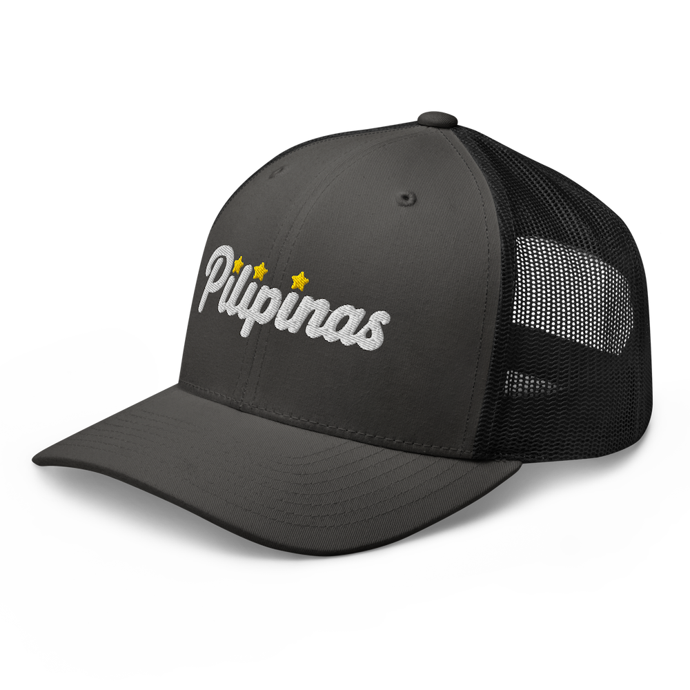Three-Star Script Trucker Hat