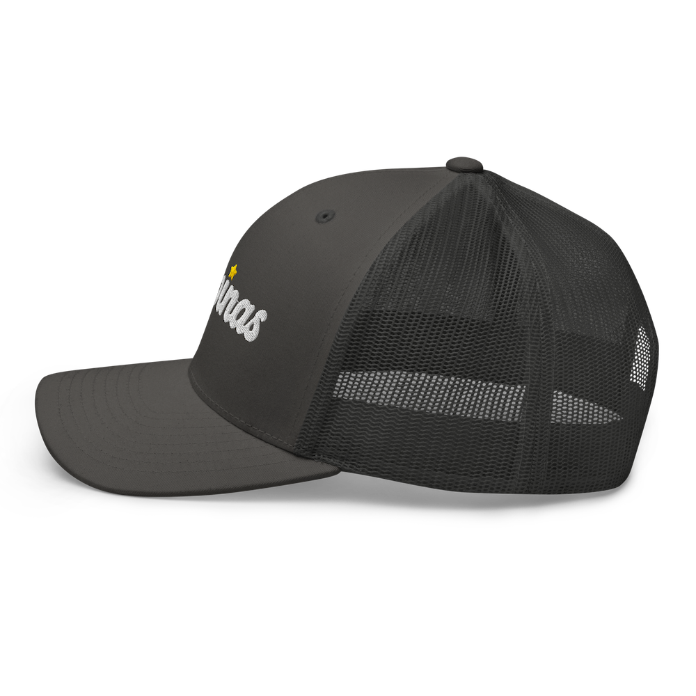 Three-Star Script Trucker Hat