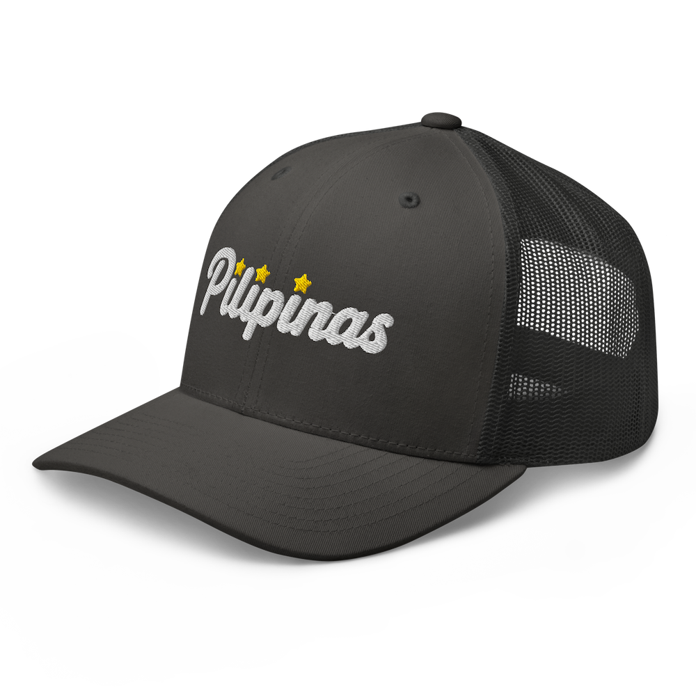 Three-Star Script Trucker Hat