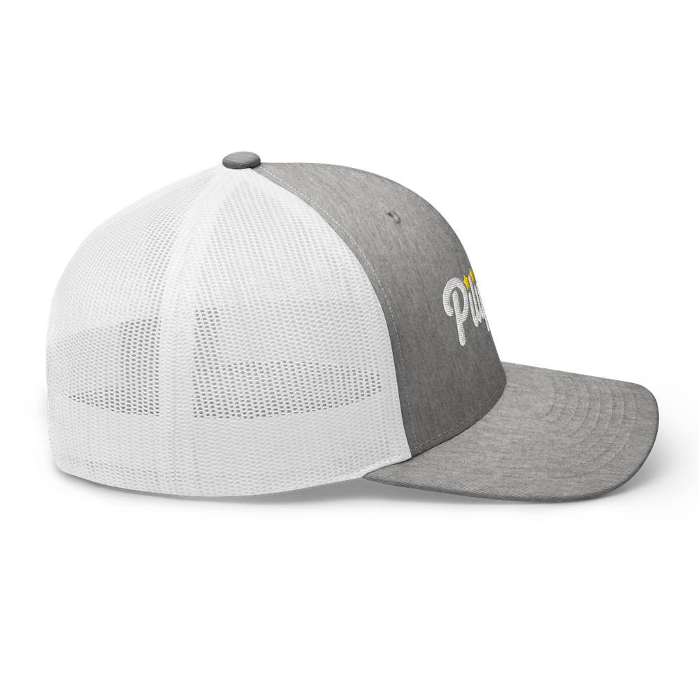 Three-Star Script Trucker Hat