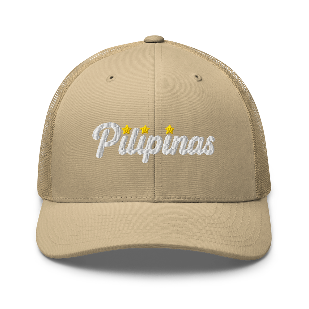 Three-Star Script Trucker Hat