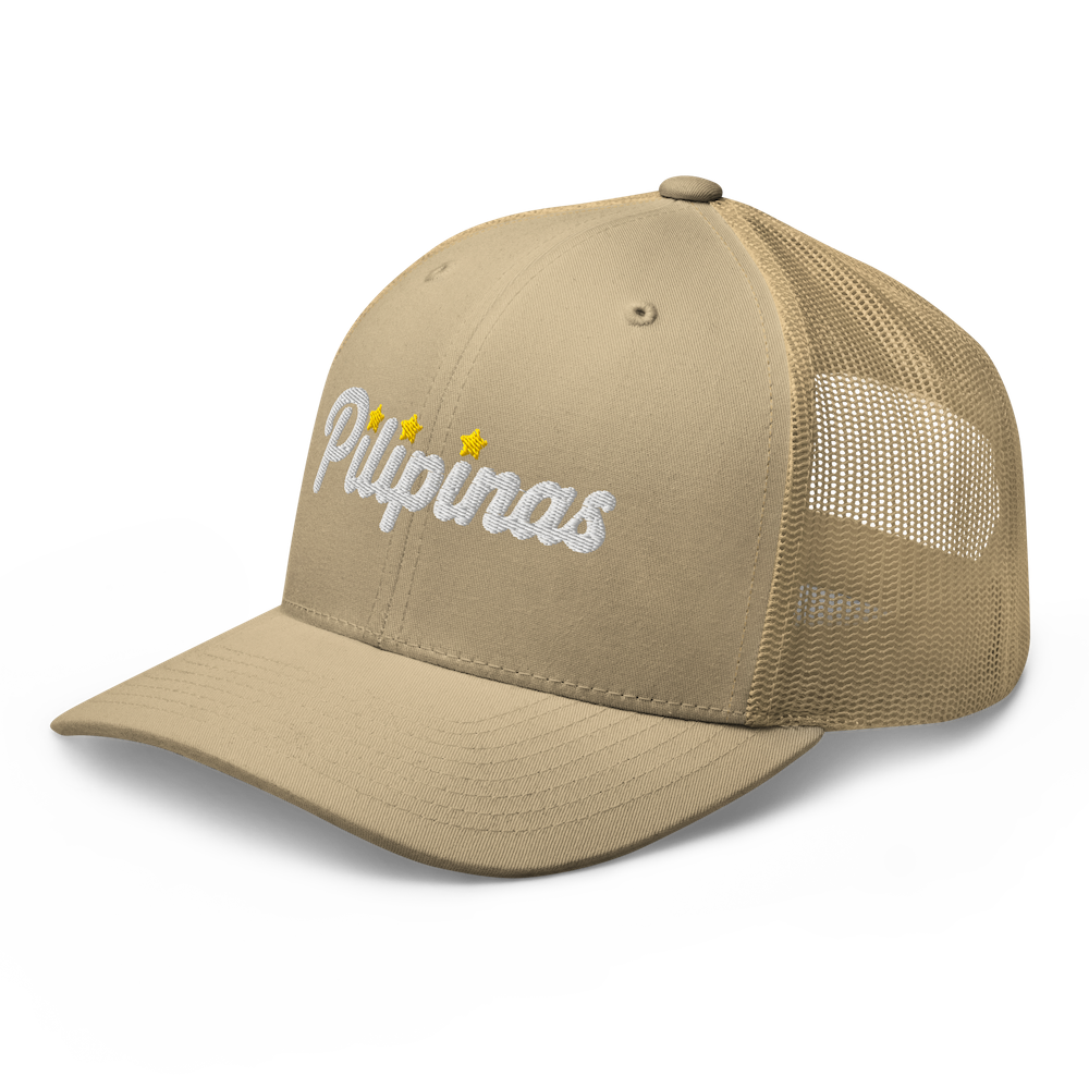 Three-Star Script Trucker Hat