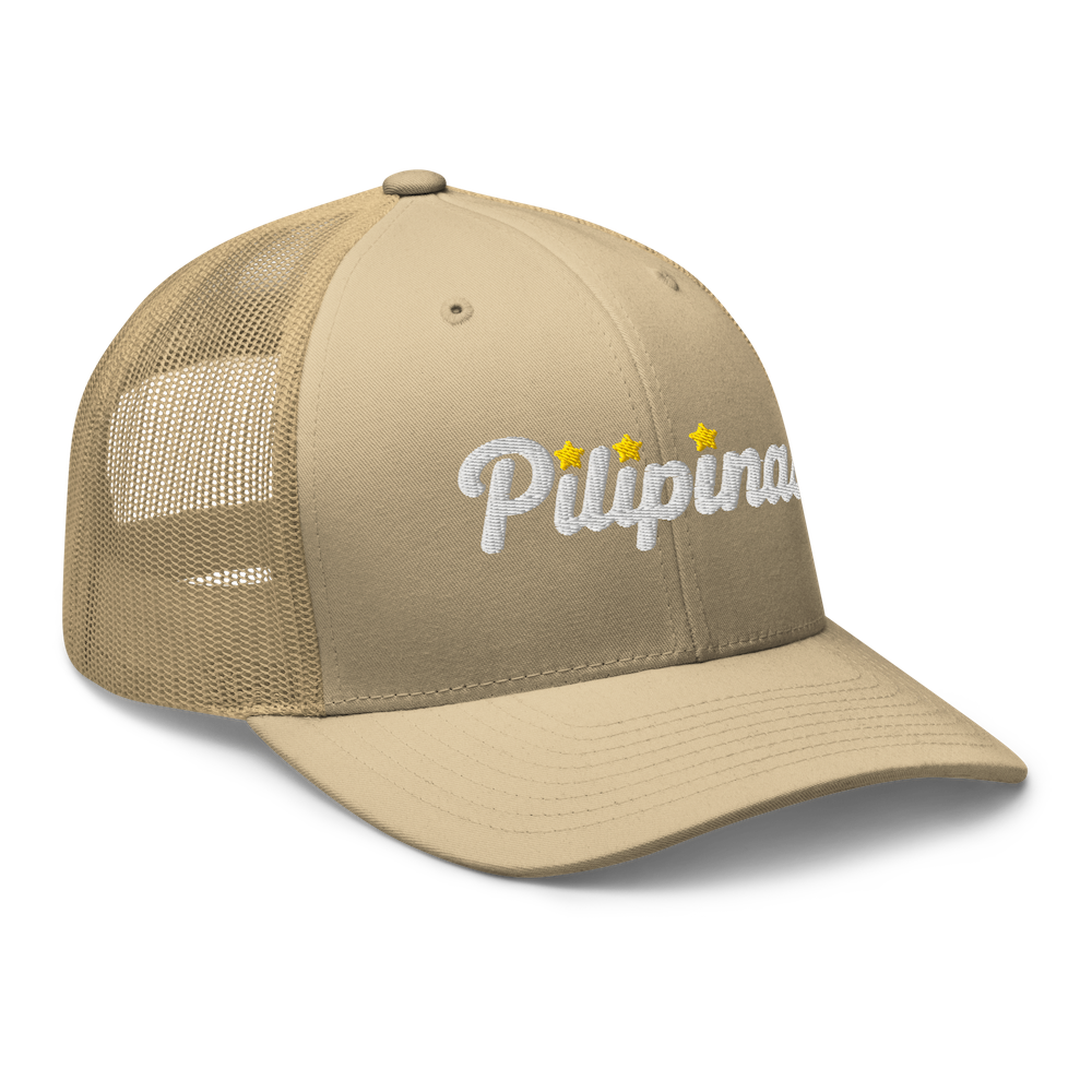 Three-Star Script Trucker Hat