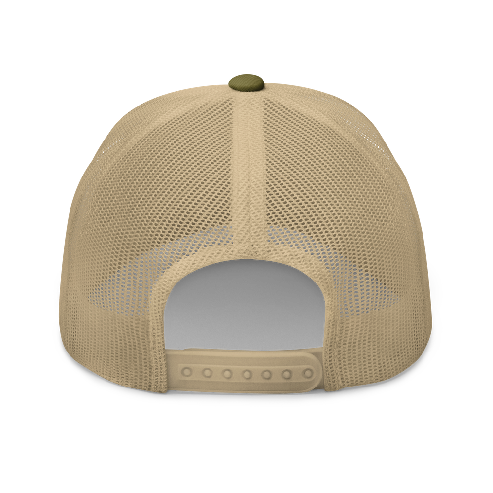 Three-Star Script Trucker Hat
