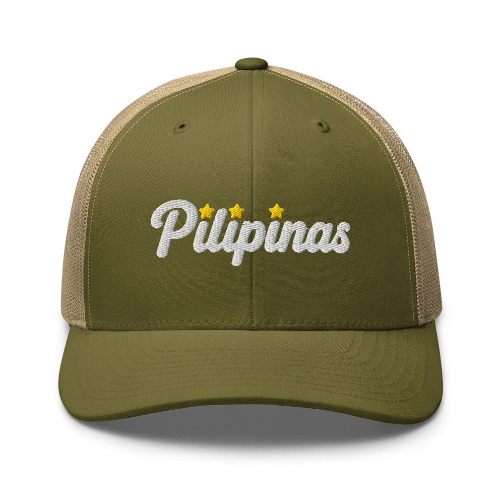 Three-Star Script Trucker Hat