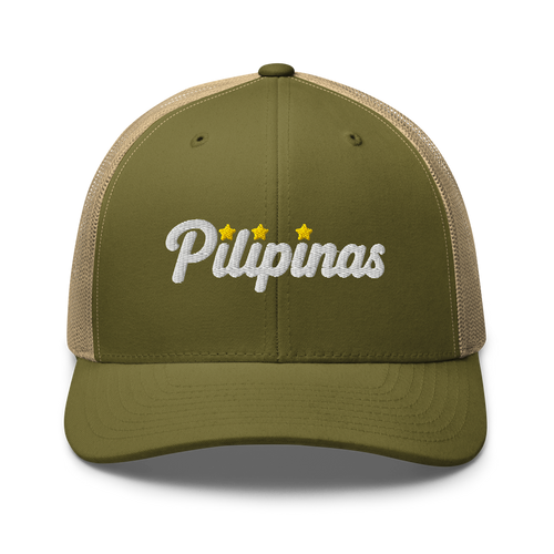 Three-Star Script Trucker Hat
