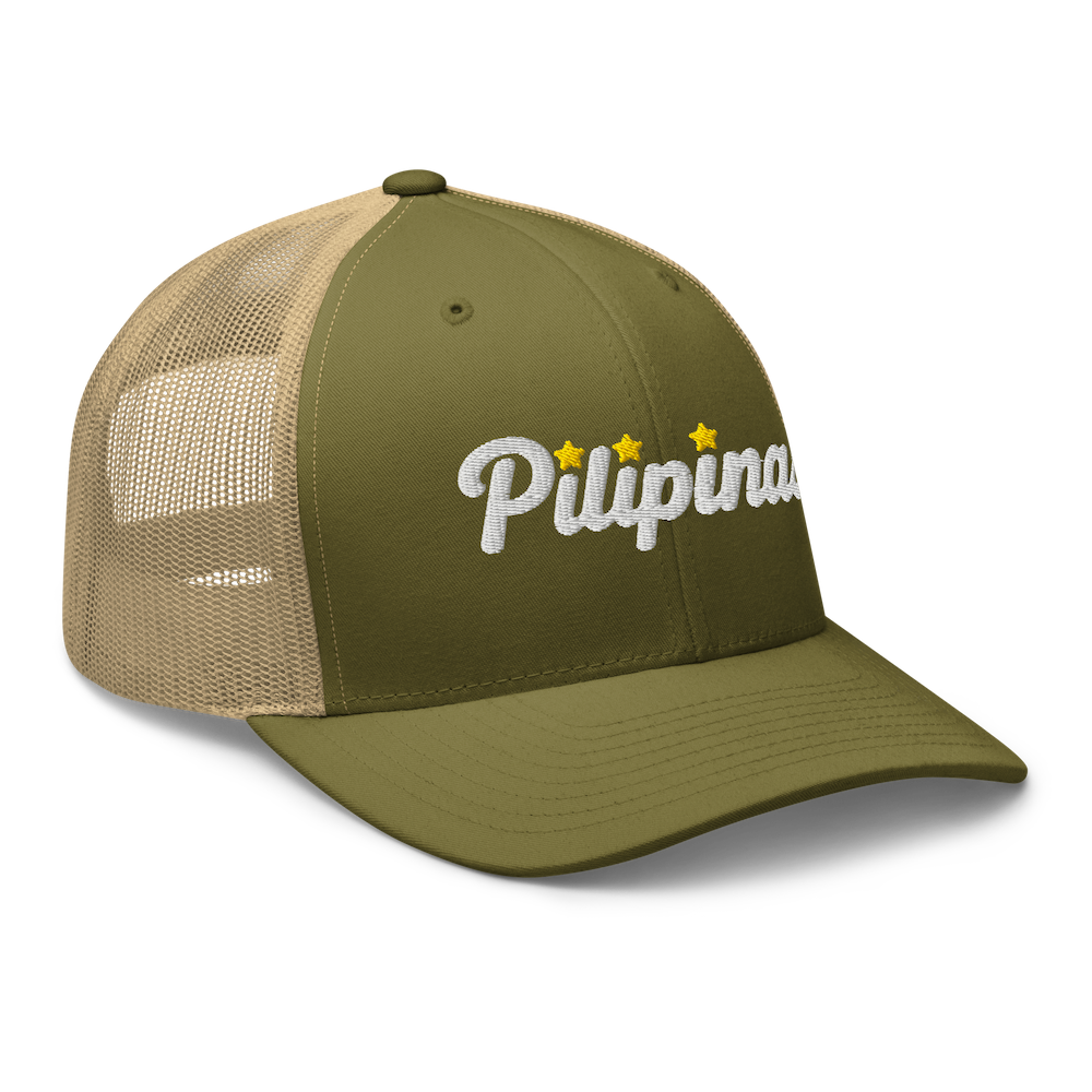 Three-Star Script Trucker Hat
