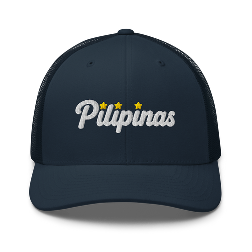 Three-Star Script Trucker Hat