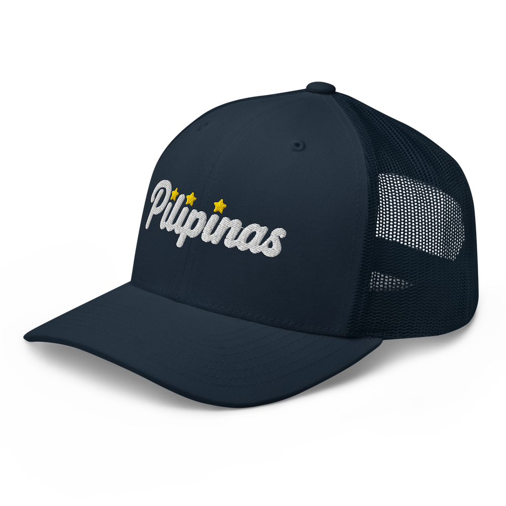 Three-Star Script Trucker Hat