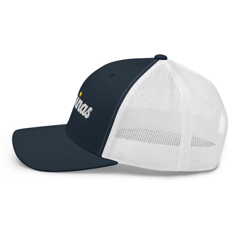 Three-Star Script Trucker Hat
