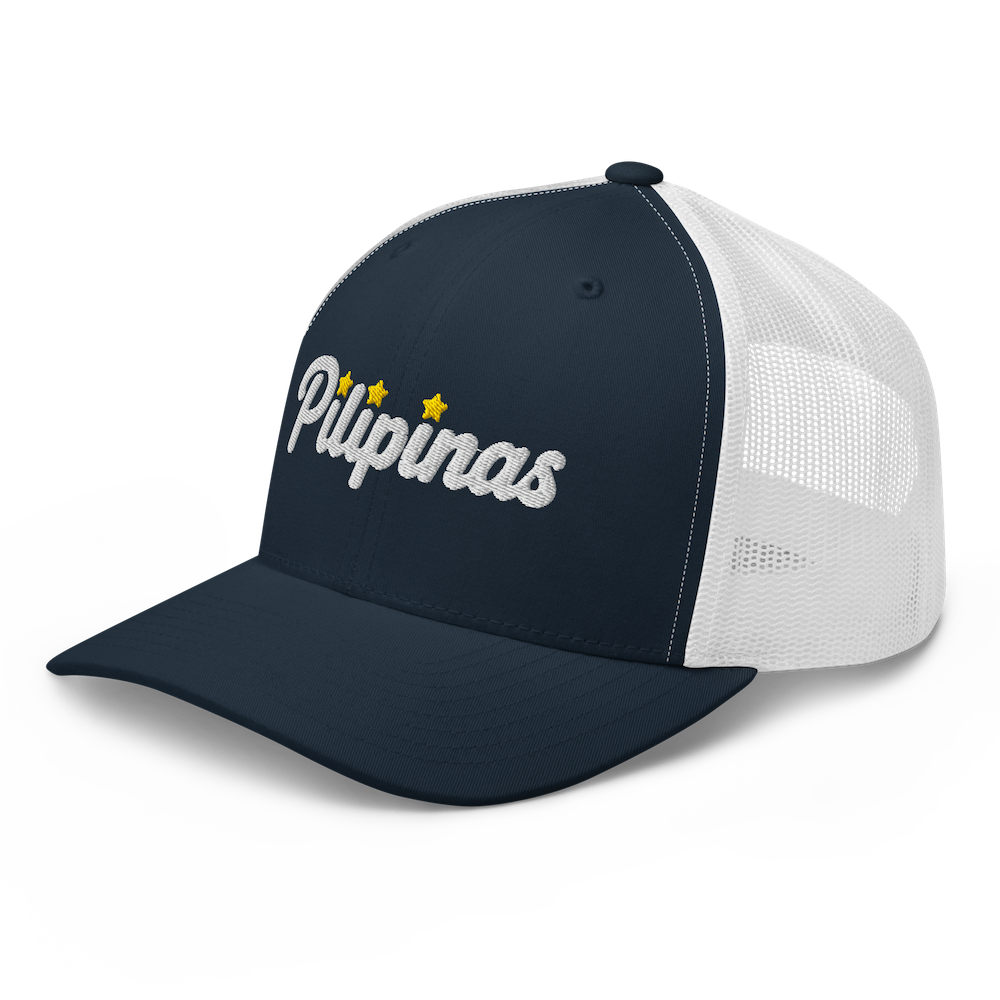 Three-Star Script Trucker Hat