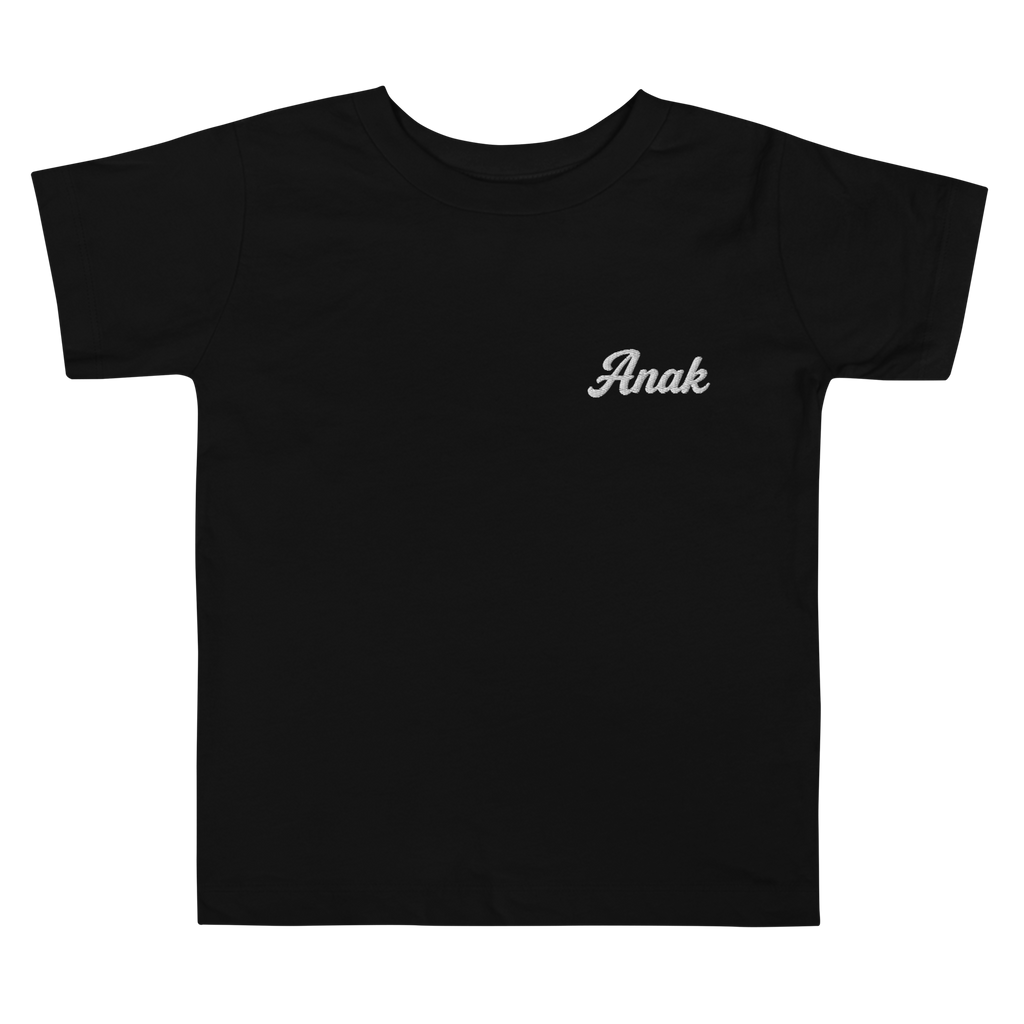 Anak (Child) toddler tee, Black, front