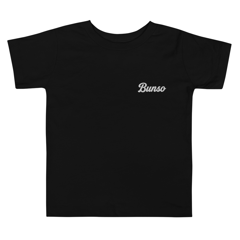 Bunso (Youngest) toddler tee, Black, front