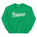 PILIPINAS & THREE STARS auf grünem Unisex-Sweatshirt