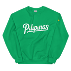 PILIPINAS & THREE STARS auf grünem Unisex-Sweatshirt