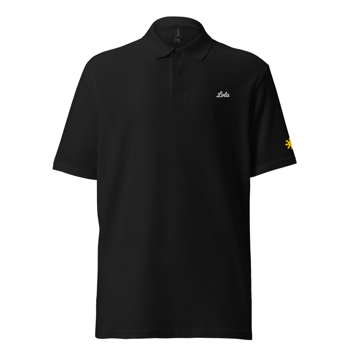 Lola (Grandma) polo, Black, front