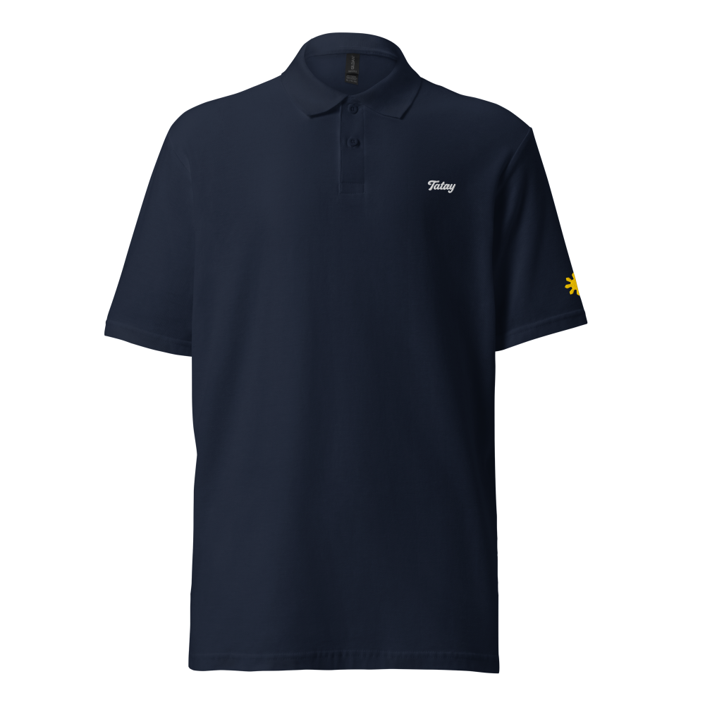 Tatay (Dad) polo, Navy, front
