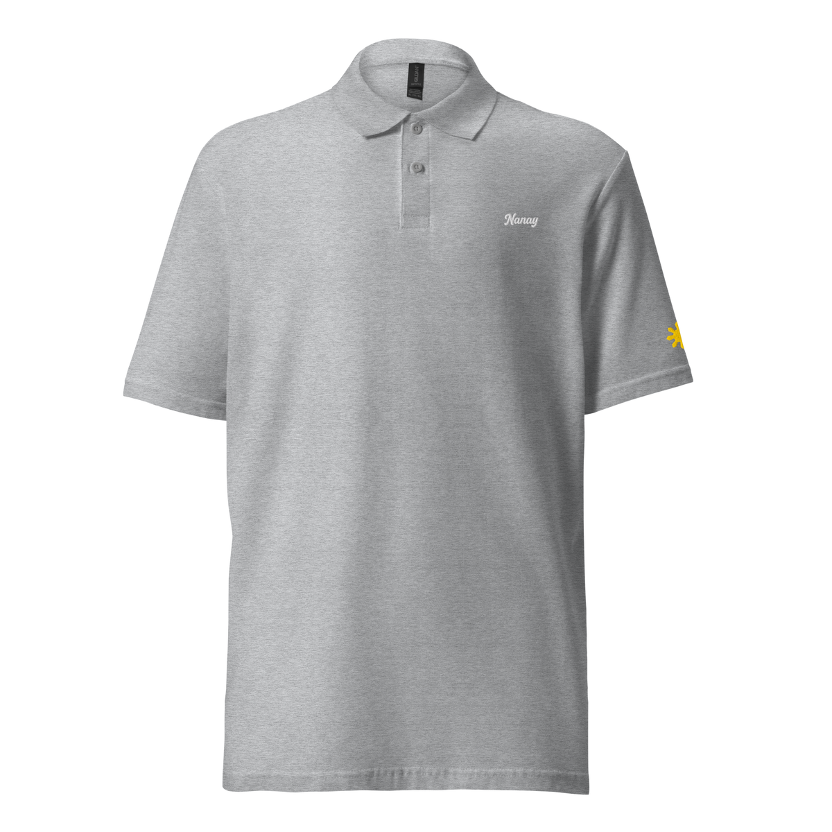Nanay (Mom) polo, Sport Grey, front